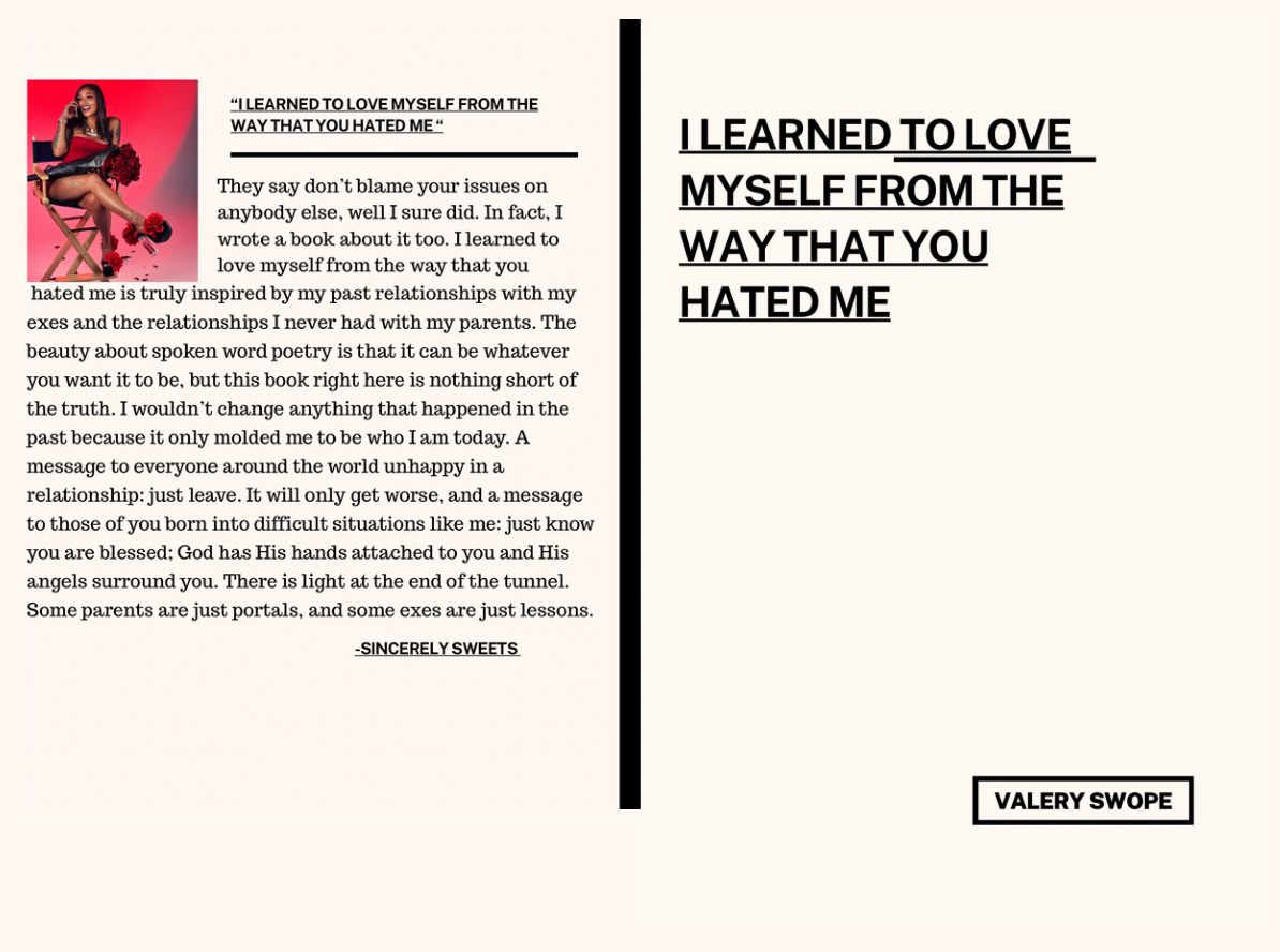 “I learned to love myself from the way that you hated me “